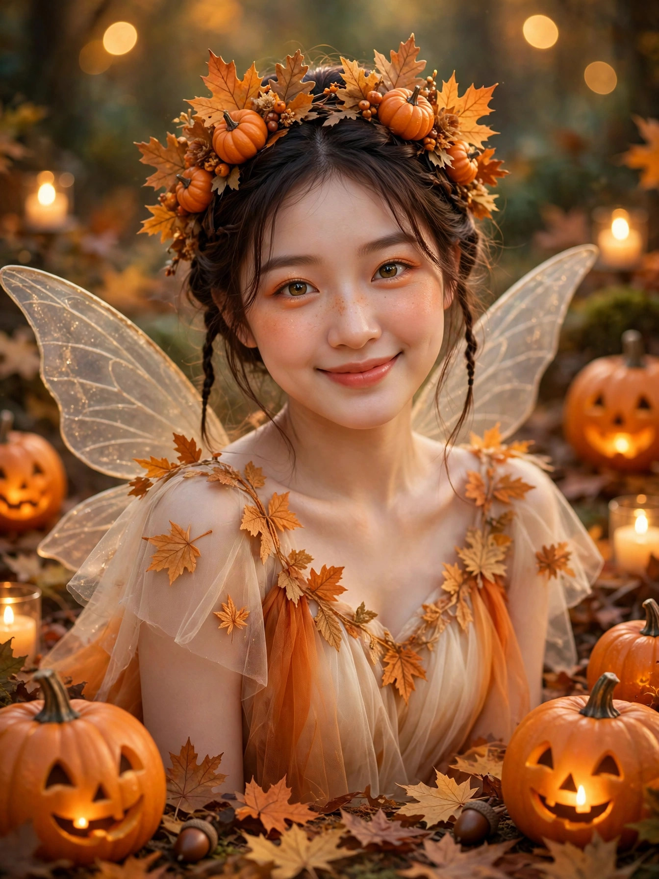 南瓜精灵梦幻人像